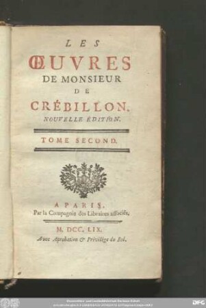 Tome Second: Les @Oeuvres