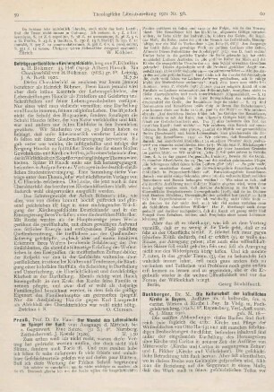 59 [Rezension] Dibelius, Franz, Beiträge zur sächsischen Kirchengeschichte. 33. Heft