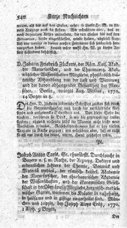 Botanisch-medicinischer Garten, worinn die Kräuter in nahrhafte, in heilsame und in giftige eingetheilt sind.