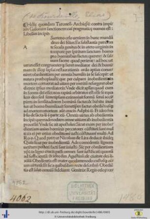 Summo celo veniens in hunc munum deus dei filius