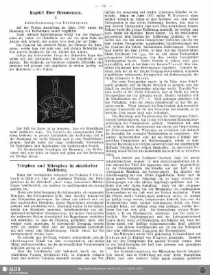 Telephon und Mikrophon in akustischer Beziehung