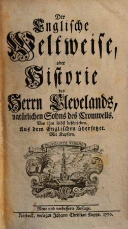 Der englische Weltweise, 1