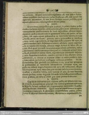 §. XXXVI. Ad quaedam dubia & veterum in restituendis submersus methodum respondetur
