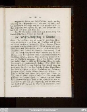eine Industrie-Ausstellung in Neuenhof