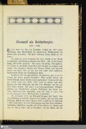 Bismarck als Reichskanzler : 1871 – 1890