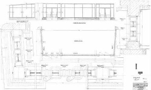 Pforzheim Hbf: Empfangsgebäude Gleisseitige Glasabschlußwand
