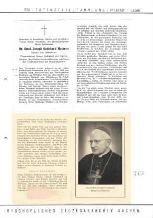 Machens, Dr. theol. Joseph Godehard