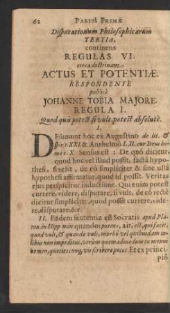 Disputationum Philosophicarum Tertia