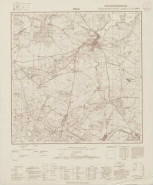 2641 Röbel, Topographische Karte 1:25000 (4cm - Karte)