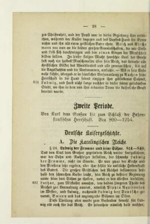 A. Die Karolingischen Reiche