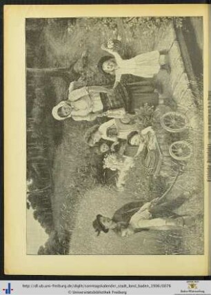 Illustration: Fröhliche Heimfahrt.
