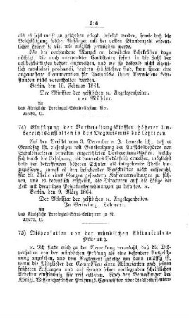 Einfügung der Vorbereitungsklassen höherer Unterrichtsanstalten in den Organismus der letzteren : [III. Gymnasien und Realschulen]