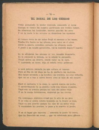 El rosal de los cerros
