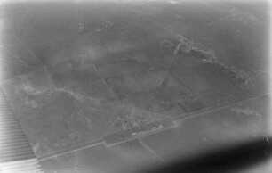 Siedlung in der Pampa : Luftaufnahme einer argentinischen Siedlung in der Pampa.