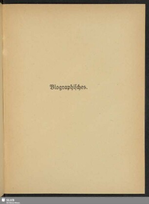 Biographisches