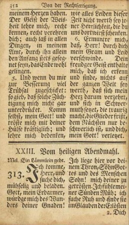 XXIII. Vom heiligen Abendmahl.