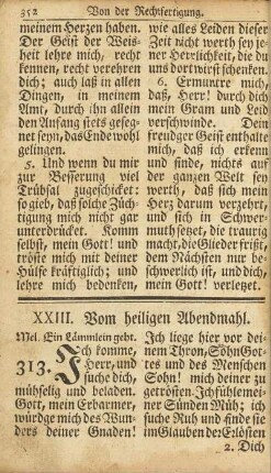 XXIII. Vom heiligen Abendmahl.