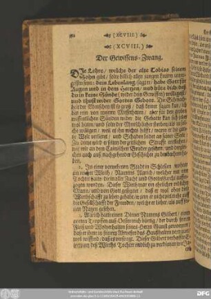 (XCVIII.) Der Gewissens-Zwang.