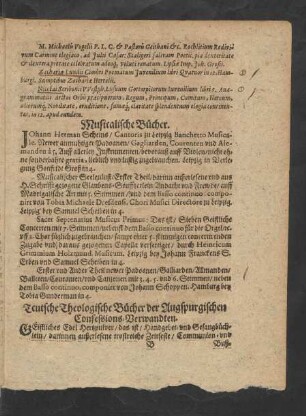 Teutsche Theologische Bücher der Augspurgischen Confessions-Verwandten.