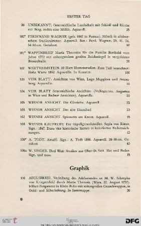 Graphik (Nr. 110-123)