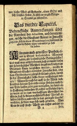 Das vierdte Capittel.