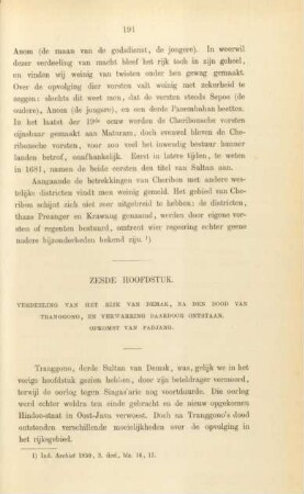 Zesde hoofdstuk. Verdeeling van het rijk van Demak, ...