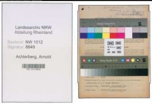 Entnazifizierung Arnold Achterberg , geb. 04.11.1886 (Landwirt)