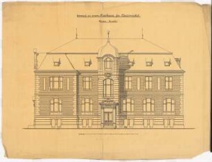 Kreishaus, Neutomischel: Aufriss Hauptfassade
