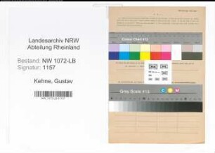 Entnazifizierung Gustav Kehne , geb. 05.03.1881 (Bauunternehmer)