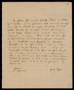 Brief von (Georg) Alfred Heyne an Heinrich Ewald, Göttingen, 7.9.1839