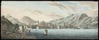 4 Ansichten vom Garda See aufgenommen und gezeichnet von C(hristian) von Martens 1827, Aquarelle