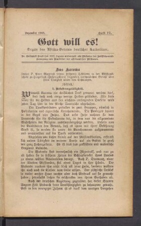 Heft 12. Dezember 1908