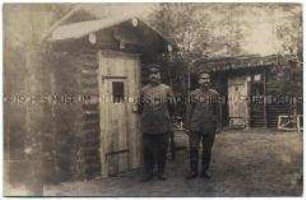 Hauptmann Endemann im Hindenburglager an der Stochid-Front