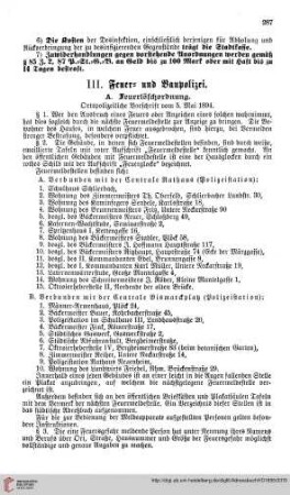 Feuer= und Baupolizei
