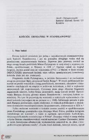 2: Kościół ormiański w Stanisławowie