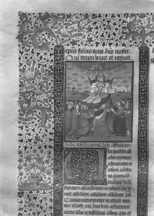 Missale ad usum ecclesiae Nannetensis / Missale, ad usum ecclesiae Nannetensis — Christi Himmelfahrt, Folio fol. 184 v