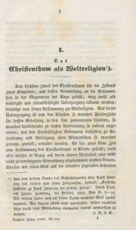 1-16 Das Christenthum als Weltreligion
