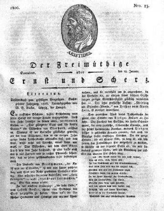 Nro. 13, Sonnabend, den 18. Januar 1806
