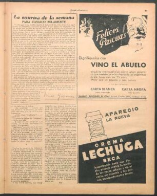 La sonrisa de la semana : Para casadas solamente