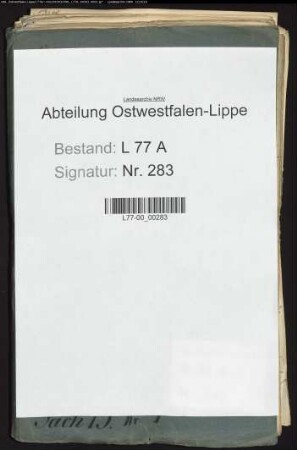 Anstellung der Justizbeamten im Amt Oerlinghausen, Bd. 2