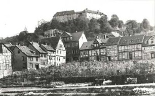 Blankenburg (Harz). Ortsansicht mit Schloss von Nordosten