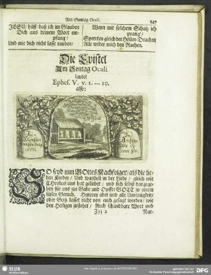 Die Epistel Am Sontag Oculi lautet Ephes. V. v. 1.-10.