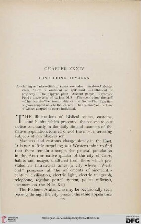 Chapter XXXIV: Concluding remarks