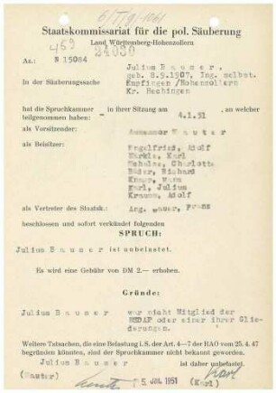 Bauser, Julius