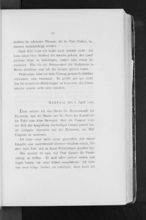 Hamburg, den 6. April 1905