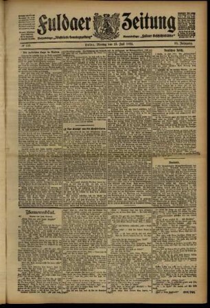 Ausgabe vom Montag, den 15. Juli 1912.