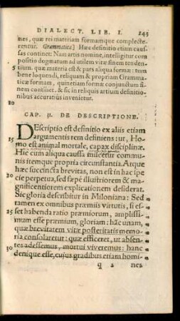 Cap. 31. De Descriptione.