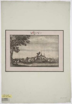 Ansicht von Varel, Radierung, um 1650? : Das Haus Varel. - [S.l.] , [um 1650?]. - 1 Ansicht : Radierung ; 27 x 17 cm