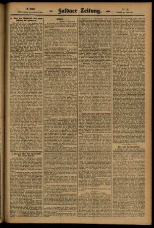 Zweite Ausgabe vom Samstag, den 21. Juni 1913.