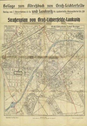 Karte: Straßenplan von Groß-Lichterfelde-Lankwitz